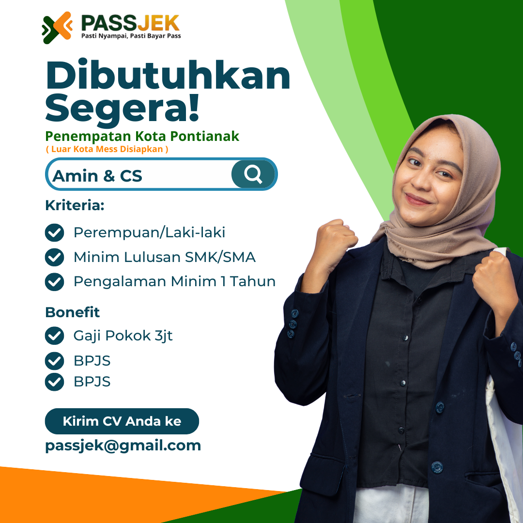 Lowongan Kerja Admin & CS